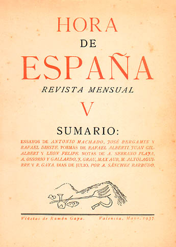 Hora de Espa&ntildea. Febrero 1938. Rosal&iacutea de Castro. Sombras en el sal&oacuten por Luis Cernuda. Poemas catalanes. Nova Antolog&iacutea. (Spanish Edition) VV.AA.